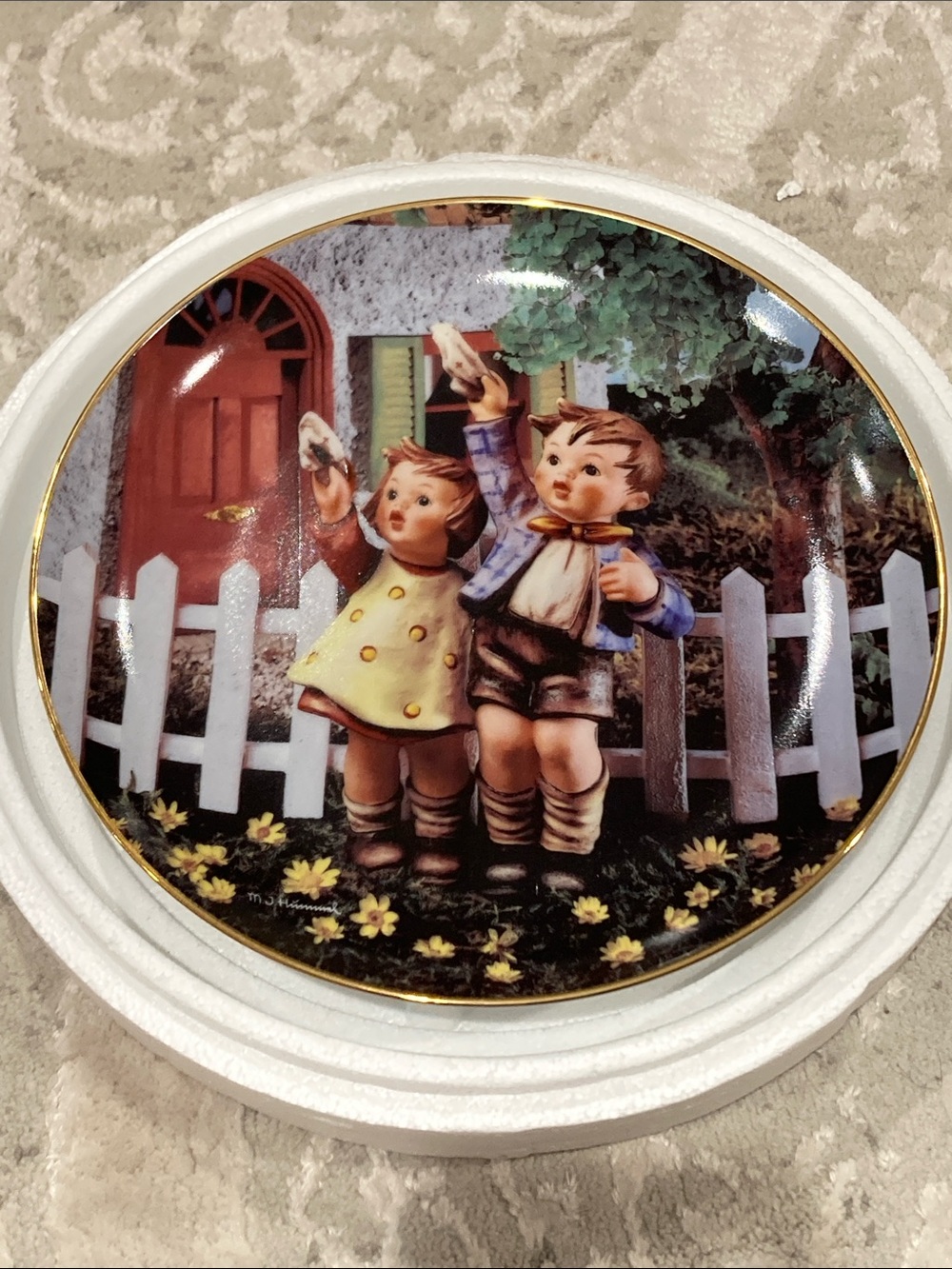 Hummel Come Back Soon Plate with COA 1992
